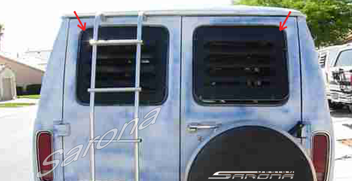 Custom Ford Econoline Van  All Styles Rear Louver (1975 - 1991) - $189.00 (Part #FD-002-RL)